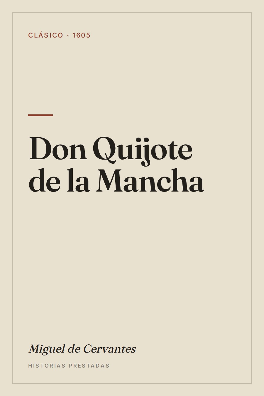 Portada de Don Quijote de la Mancha