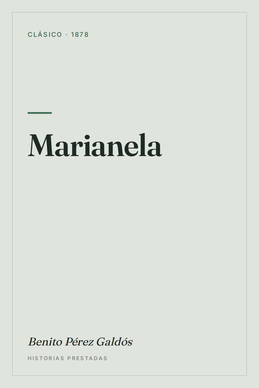 Portada de Marianela